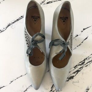 John Fluevog Silver Heels